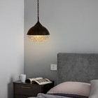 Rustic Chandelier Loft Pendant Light Vintage Industrial Crystal Ceiling Lamp E27