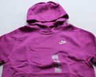 Nike Unisex Kids  Sportswear Club Fleece Hoodie Lc7 Hot Fuchsia Size  Xl Nwt