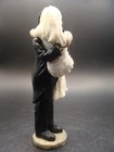 Black African American Groom Lifting Bride Wedding Cake Topper   Youngs 1996  7   