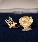 1964-65 New York World s Fair Unisphere Tie Pin Souvenir Jewelry Goldtone