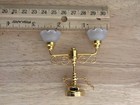 1 12 Dollhouse 2 Fluted Scroll Ceiling Battery Led Chandelier Light With Chains
