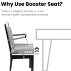 Pandaear Toddler Booster Seat For Dining Table  Portable Increasing Booster C   