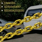 G80 Trailer Safety Chain 35 Inch   Tow Chain With 3 8   Clevis Snap Hook  2-pack