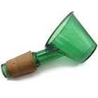 Vintage Mid-century Modern Green Plastic Funnel Stopper