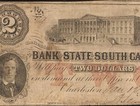 1861  2 Two Dollar Bill Low 19 Sc Bank Note Large Currency Old Civil War Money
