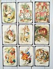 9 Vintage Style Alice In Wonderland handmade pocket Letter Cards journals crafts