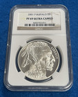 2001-p Proof Buffalo Commemorative Silver Dollar Ngc Pf69 Ultra Cameo