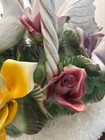 Capodimonte Porcelain Italy Flower Basket