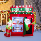 6 3ft Christmas Inflatables Santa Cookie Shop 2025 New Led Outdoor Decoration