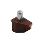 20x Rok 5mm Brown Shelf Support Pin Peg Kitchen Cabinet Book Shelves Holder