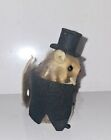 Vintage Real Fur Mouse Figurines Groom