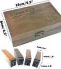 Alphabet Stamps Set vintage Wooden Rubber Letter Number And Symbol Diary Stamp