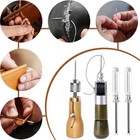 Leather Sewing Kit With Speedy Hand Stitcher Sewing Awl Waxed Thread Repair Tool