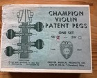 5 Violin Pegs Set Grover Musical 5b Champion Patent Pegs Plus String