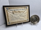 1958 Vintage Grand Bahama Club Fishing Tournament Award Citation Plate Kingfish 