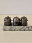Sterling Silver Mini Salt   Pepper Shakers Set Of Three