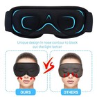 100  Blackout Travel 3d Eye Mask Sleep Soft Padded Shade Cover  Relax Blindfold
