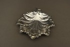 Antique Spanish 916 Silver Leaf Shape Small Trinket Dish