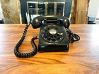 Vintage Western Electric Kellogg Working Telephone  Black Bakelite Desk Phone