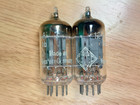 Pair Of Siemens  tfk Lbl  12au7 Ecc82 Long Plate 1956 Vacuum Tubes - 9  Matched
