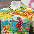Jams World Creatures Of The Sea Mens Size Xs Hawaiian Button Up Shirt Rayon