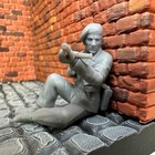 World War 2 French Resistance Taking Cover 1 32 Scale Toy Soldier 3d Ww2 Figure