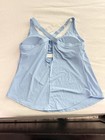 Halara Women s Blue Scoop Neck Knit Tank Stretch Gym   Training Pullover M