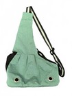 Green Crossbody Pet Dog Cat Sling Bag Carrier With Adjustable Strap - Small