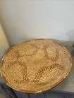 Antique Medium Vintage 12    Woven wicker Coiled Basket Bowl Native American