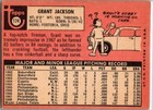 1969 -grant Jackson- Topps Autograph signed auto Baseball Card  174 Phillies