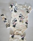 Disney Minnie Mouse 3 Piece Baby Girl Outfit Size 3 Months Yellow