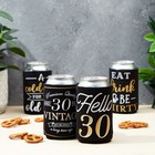 30th Birthday Soda Can Cooler Sleeves Cheers To 30 Years Variety  12 Pack 