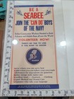Original Wwii U s  Navy Seabees Recruiting Flyer   Song Of The Seabees Sheet 