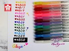 Sakura Gelly Roll Glaze Color Pen Set Of 5 Colors  4 1  Glossy Ink 3d Effect