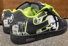 Etnies Metal Mulisha Fader Skate Skater Shoes -white black green  Size 9 5 