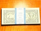 1 Pack Of 100 New   Usa Bills Uncirculated Consecutive Serial   Crisp One Dollar