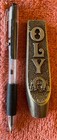 Vintage Olympia Oly Beer Solid Brass Oly Horseshoe Beer Tap Handle