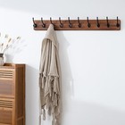 Rustic Large Wall Mounted Coat Rack-38 6   Long Coat Rack For Wall  Pine Solid W