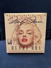 Marilyn Monroe Vtg Heart Shaped Box W Image On Top Portion 2 Pcs Kept Nib
