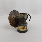 Antique Brass Auto-lite Carbide Mining Lamp Lantern With Hook  c336