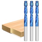 1pc Spiral Flush Trim Router Bits Up Cut Spiral Bit For Woodworking 1 4   Shank