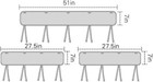 Gray Crib Rail Cover Protector Safe Teething Guard Wrap --standard Crib--