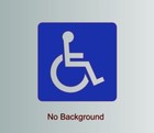 Handicap Logo Sign Door Table Sticker Pick Size Color Vinyl Decal Business Store