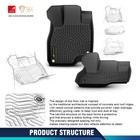 Tpe Floor Mats Cargo Liners Fit Ford F250 F350 Crew Cab 1999-2007