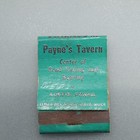 Payne s Tavern Austin Pennsylvania Vintage Matchbook Cover Struck