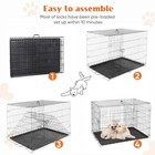 Dog Crate Cage 24 Intch Wire Pet Metal Kennel Tray Door Divider Small Crates