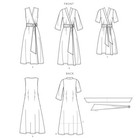 Sewing Pattern Womens Clothes - Wrap Dress Long Short Sleeveless Plus Size 9042