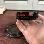 Vintage Lot Of 5 Las Vegas Hotel   Casino Logo Glass Ashtrays Nevada  U s a 