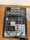 Behringer Xenyx 502 Premium 5-input 2-bus Mixer And Microphone  tested working  