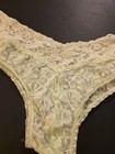 Vintage Jcpenney Delicates Sheer Lace Thong Panties Size Large 90s 